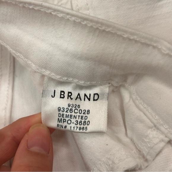 J Brand Jeans Womens Low Rise Cropped Skinny Jean white - Picture 9 of 12